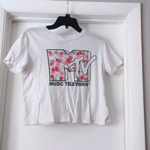 Women's Cropped MTV T-Shirt